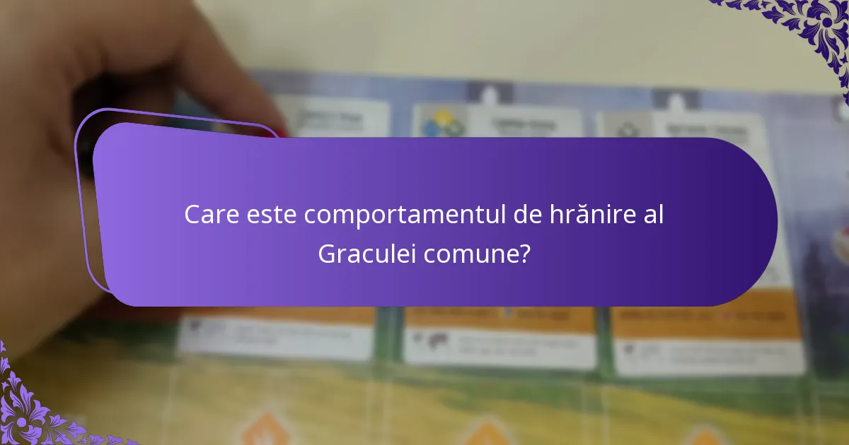 Ce habitate preferă Graculele comune?