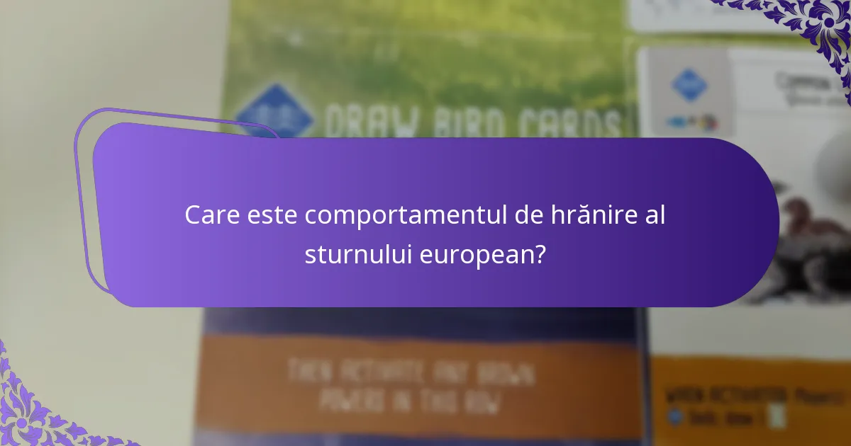 Cum funcționează structura socială a sturnului european?