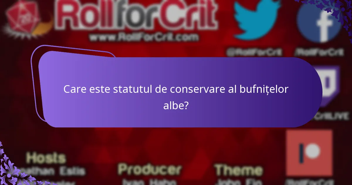 Unde trăiesc bufnițele albe?