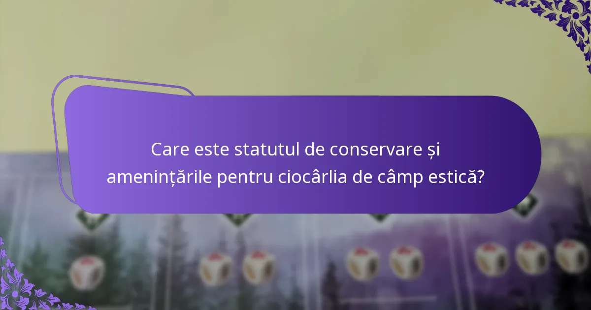 Unde trăiește de obicei ciocârlia de câmp estică?