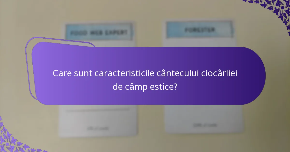 Cum se reproduce ciocârlia de câmp estică?