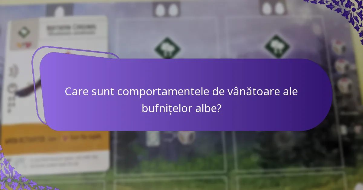Ce mănâncă bufnițele albe?