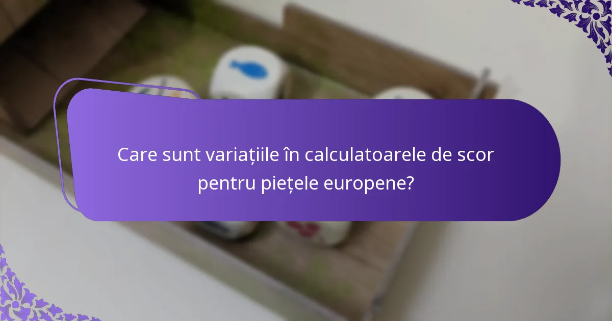 Cum funcționează mecanismul de scorare?
