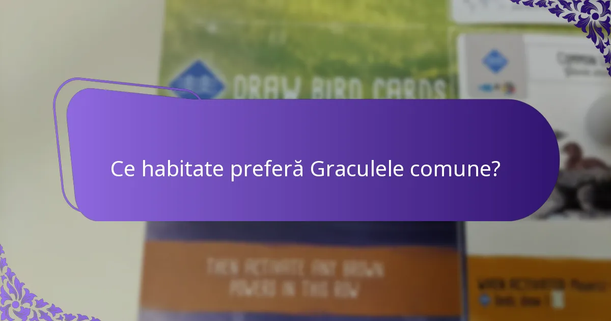 Cum se adaptează Graculele comune la schimbările de mediu?