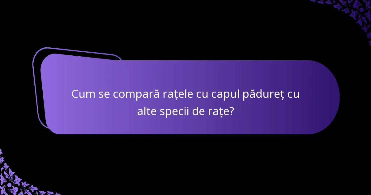 Ce eforturi de conservare sunt în vigoare pentru rațele cu capul pădureț?